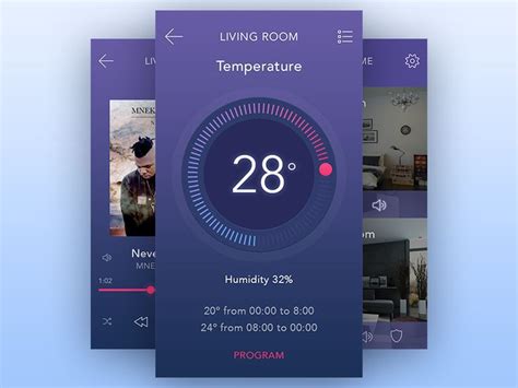 Continue with the exploration of the Smart Home concept, this time with the temperature options ...