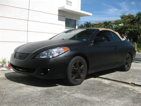 2004 Toyota Solara 2D V6 Black Matte Black Batmobile Convertible FREE SUBWOOFER