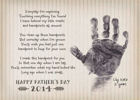 Father's Day Handprint Printable