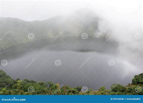 Bisoke Crater Lake in the Mist Stock Photo - Image of africa, welcom: 20154206