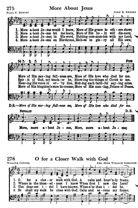 Favorite Hymns of Praise 275. More about Jesus would I know | Hymnary.org