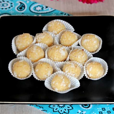 Coconut Ladoo | Quick Coconut Balls With Condensed Milk - My Cooking Journey