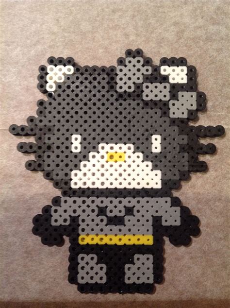 Batman Hello Kitty perler beads by Jennifer Harrison | Perler bead art, Perler crafts, Pearler ...