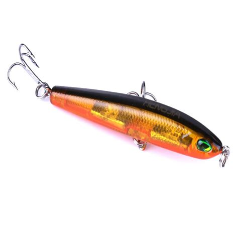 2017 NEW HOT brown Pike Fishing Lure Bait Swimbait Jerkbait Pencil Banana Walk The Dog ...