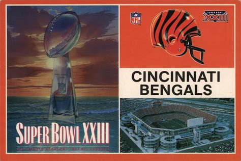 Cincinnati Bengals - Super Bowl XXII Champions Miami, FL Postcard