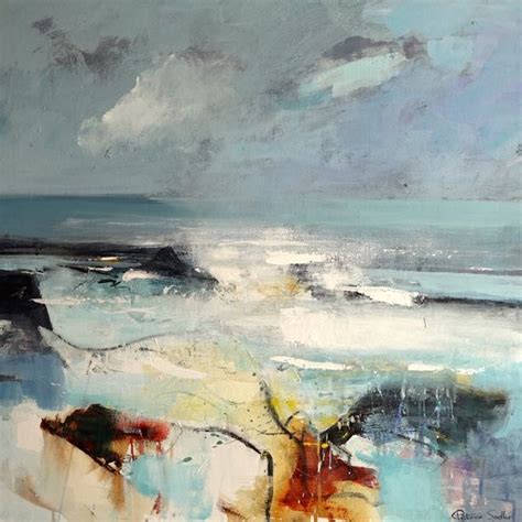 Patricia Sadler. "Feel the Sea Breeze". Acrylic on canvas, 76 x 76 cm. | Seascapes art, Abstract ...