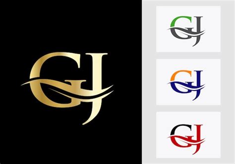 Premium Vector | Letter GJ Logo Design. GJ Logotype Sign