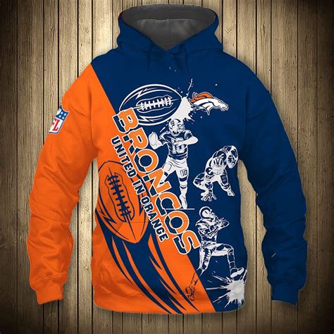 Denver Broncos Hoodie 3D Cartoon player cute Sweatshirt -Jack sport shop