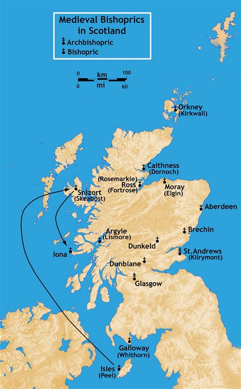 Bishoprics Scotland Medieval - MapSof.net