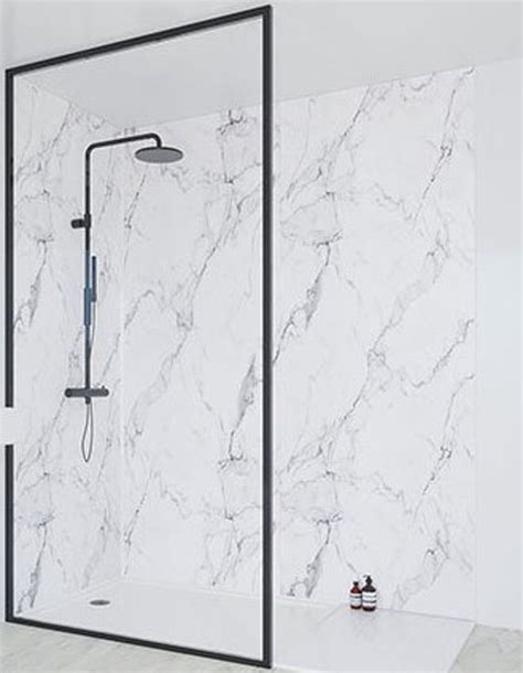 White Marble 1000MM X 2.4m Shower Wall Panels Wet Wall Panels - Etsy