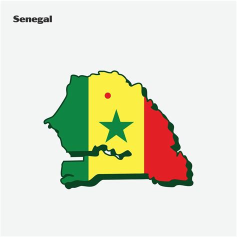 Senegal Nation Flag Map Infographic 20627694 Vector Art at Vecteezy