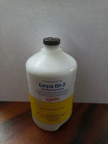 ZOETIS CORYZA OIL-3 (infectious coryza vaccine), For Clinical ...