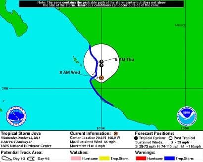 Hurricane Jova Makes Landfall on Mexico's Southwest Pacific Coast; Has ...