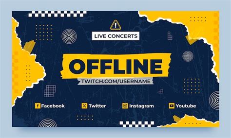 Free Vector | Music concert twitch background