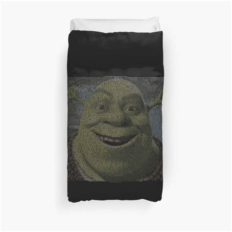 "SHREK - Entire Script - With Shrek Face" Duvet Cover by GHDParody #Aff , #AD, #Script, #Shrek ...