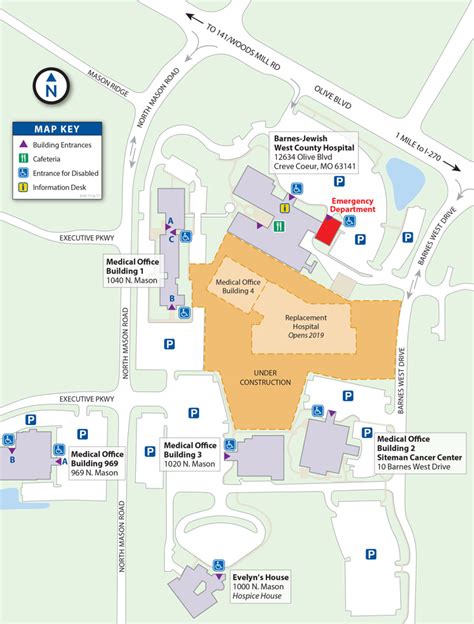 Barnes-Jewish West County Hospital > Patient & Visitor Information > Locations & Directions ...