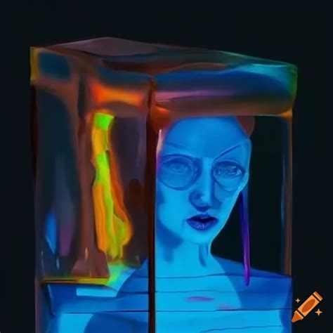 Melted metal art with transparent background on Craiyon