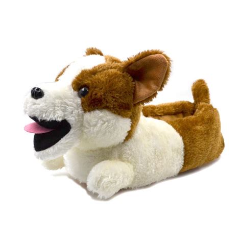 Plush Corgi Indoor Slippers : r/CorgiCuteGifts