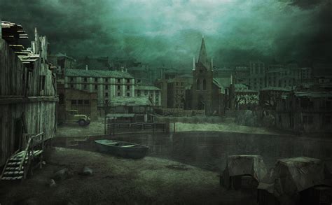 Innsmouth Waterfront - HP Lovecraft - Concept Art by mcrassusart on DeviantArt