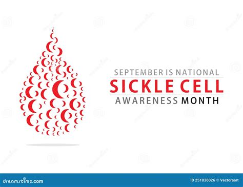 Sickle Cell Disease Awareness Month Stock Vector - Illustration of ...