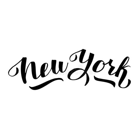 New York Logo Design. Trendy Lettering Text Font. Print for Card, T-shirt, Mug, Souvenir Stock ...