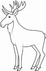 Moose Printable Template  Free Papercraft Templates sketch template