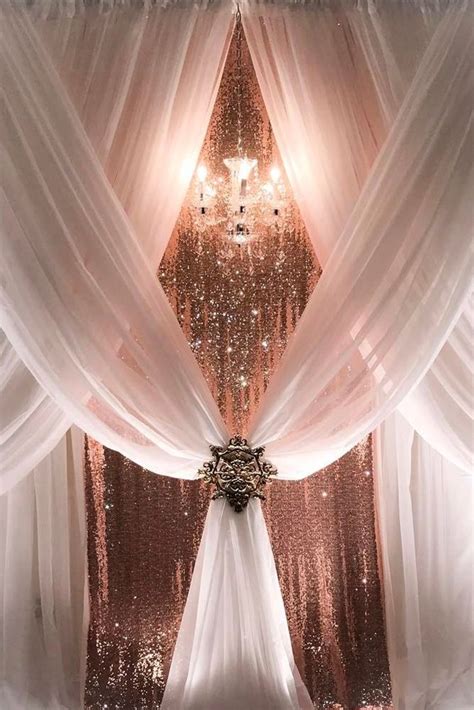 36 Glamorous Rose Gold Wedding Decor Ideas | Rose gold wedding decor, Gold wedding decorations ...