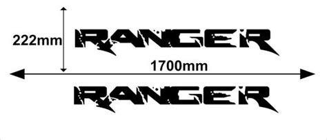 Ford RANGER 2x large side vinyl body decal sticker logo graphics high quality | Ford ranger, 4x4 ...