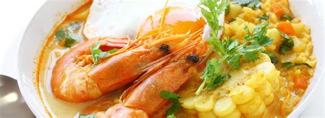 This shrimp soup, known as Chupe de camarones is a classic Peruvian ...