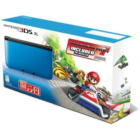 Nintendo 3DS XL Blue/Black w/ Mario Kart 7 Bundle - Walmart.com