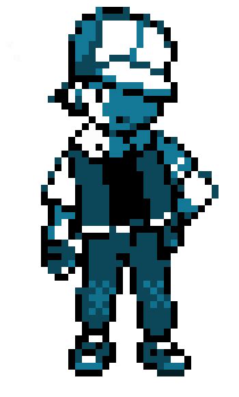 Pokemon Trainer red. But Blue? | Pixel Art Maker