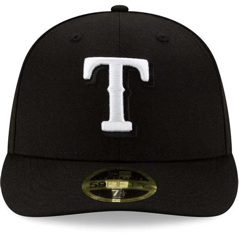 New Era Texas Rangers Black Low Profile 59FIFTY Fitted Hat