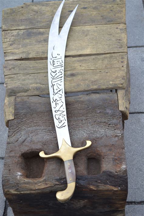 turkish handmade zulfiqar sword-steel-it is not sharp- very soon at our etsy shop Mecca ...