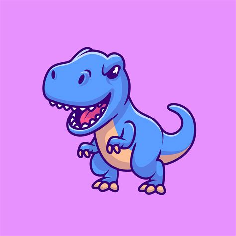 Cute Blue Dinosaur Silhouette SVG T-rex Dino Clipart Png Svg - Etsy