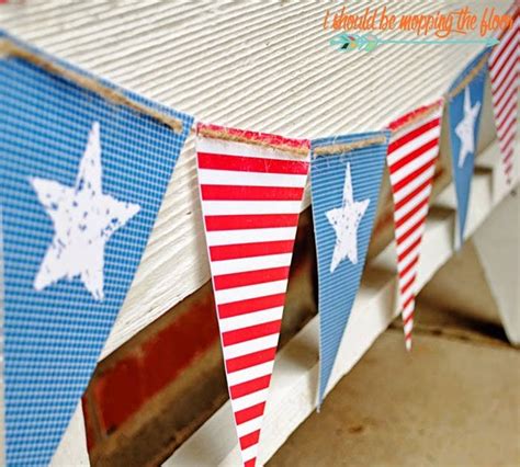 Free Patriotic Banner Printable | i should be mopping the floor