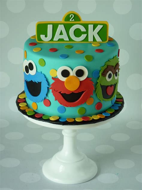 Sesame Street Birthday Cakes, Elmo Birthday Cake, Sesame Street Cake, Elmo Cake, 1st Birthday ...