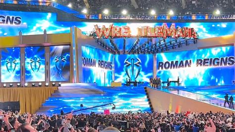 Roman Reigns WrestleMania 39 Full Entrance Live - YouTube