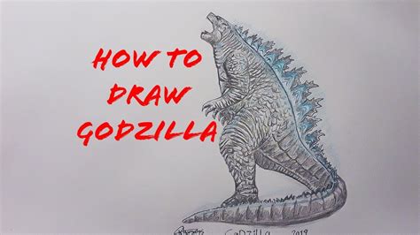 How To Draw Godzilla 2019 Easy