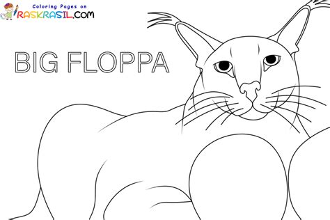 Big Floppa Coloring Pages