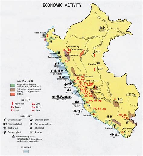 Peru Economic Activity Map