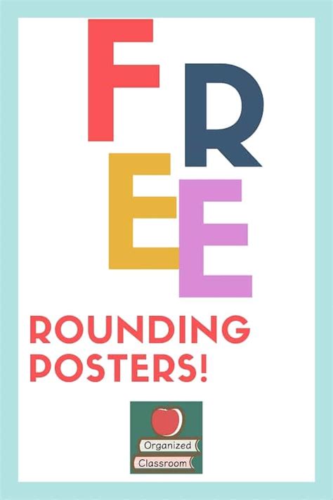 Free Rounding Posters! | Organized Classroom