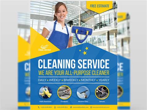 Flyers For Cleaning Business Templates - Parahyena.com