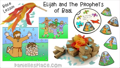 Elijah and the Prophets of Baal Bible Lesson and Crafts for Sunday School