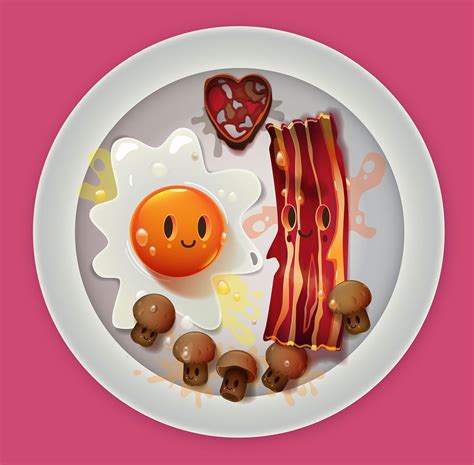 I love food! on Behance | Food illustrations, Food art, Love food