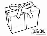 Gift Coloring Page  Coloring Home sketch template