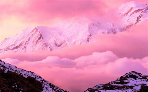 Pink Mountains 4K Wallpapers - 4k, HD Pink Mountains 4K Backgrounds on ...