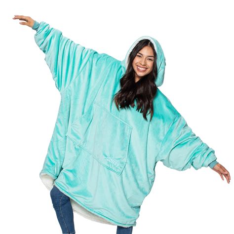 THE COMFY Original Oversized Microfiber & Sherpa Wearable Blanket, Seen On Shark Tank, One Size ...