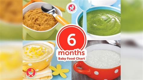 6 Months Baby Food Chart [with Indian Recipes] - YouTube