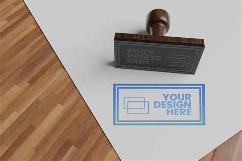 Free Rubber Stamp Mockup PSD - PsFiles