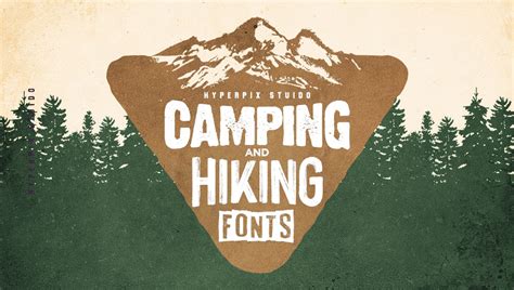 85+ Best Camping and Hiking Fonts (FREE / Premium) 2024 | Hyperpix